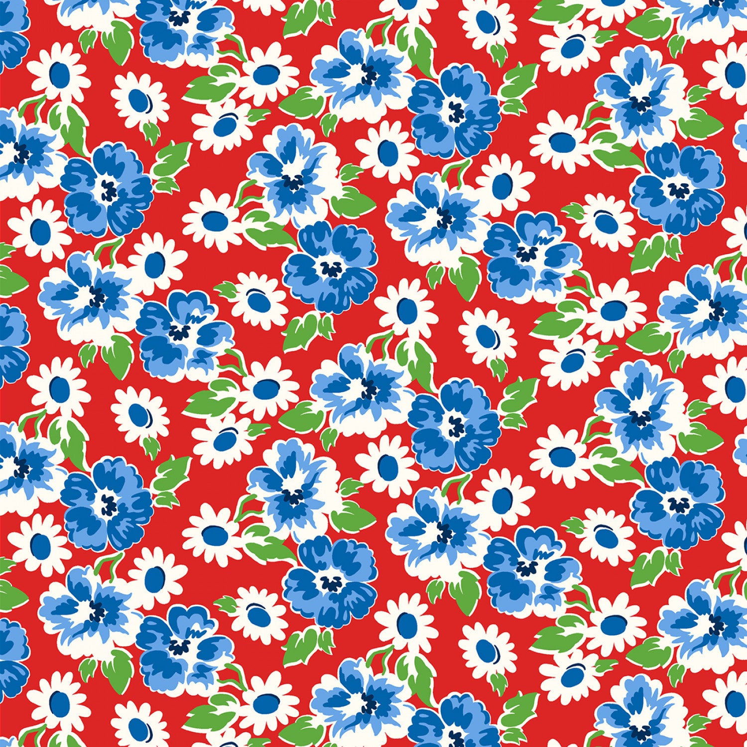 Garden Party | Red Party Petals by Whistler Studios for Windham Fabrics | 53974-1