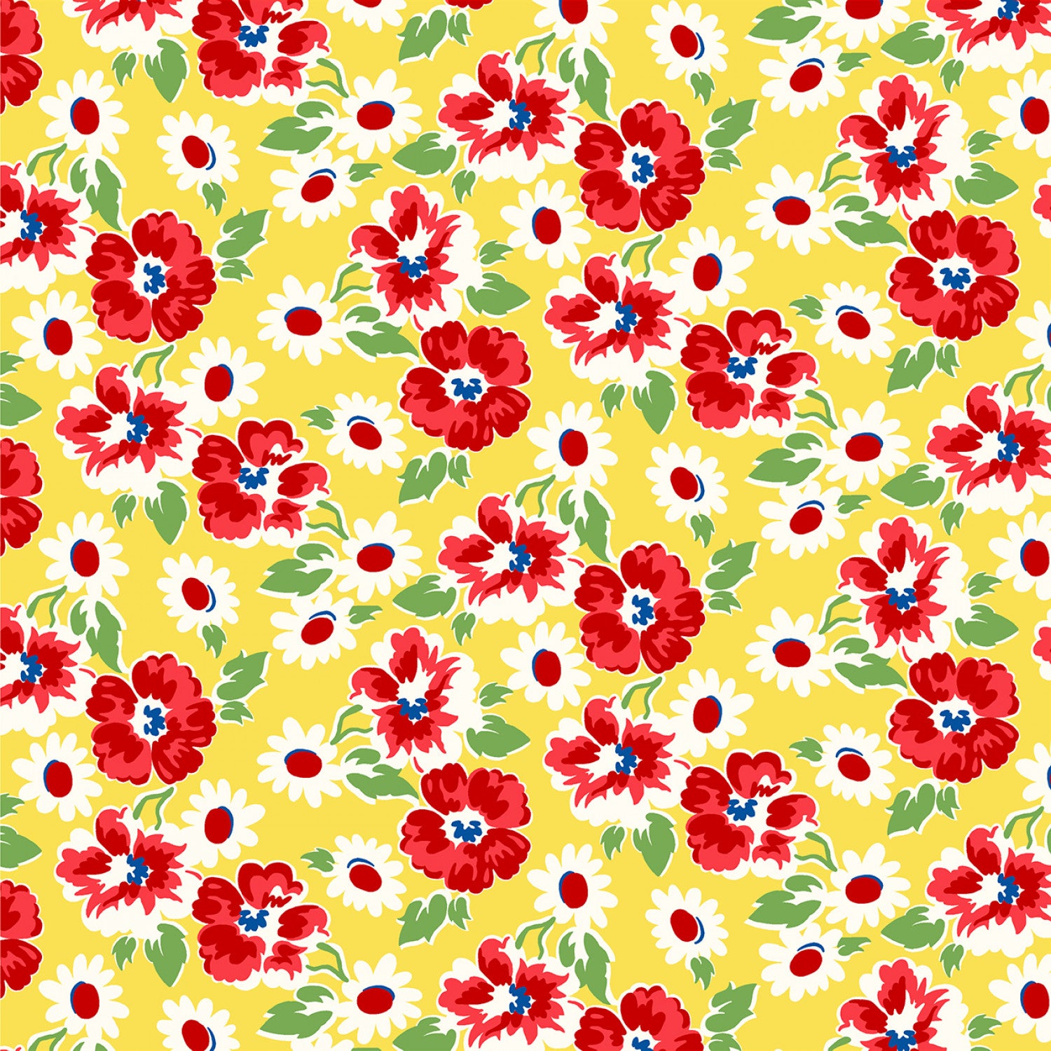 Garden Party | Yellow Party Petals by Whistler Studios for Windham Fabrics | 53974-2