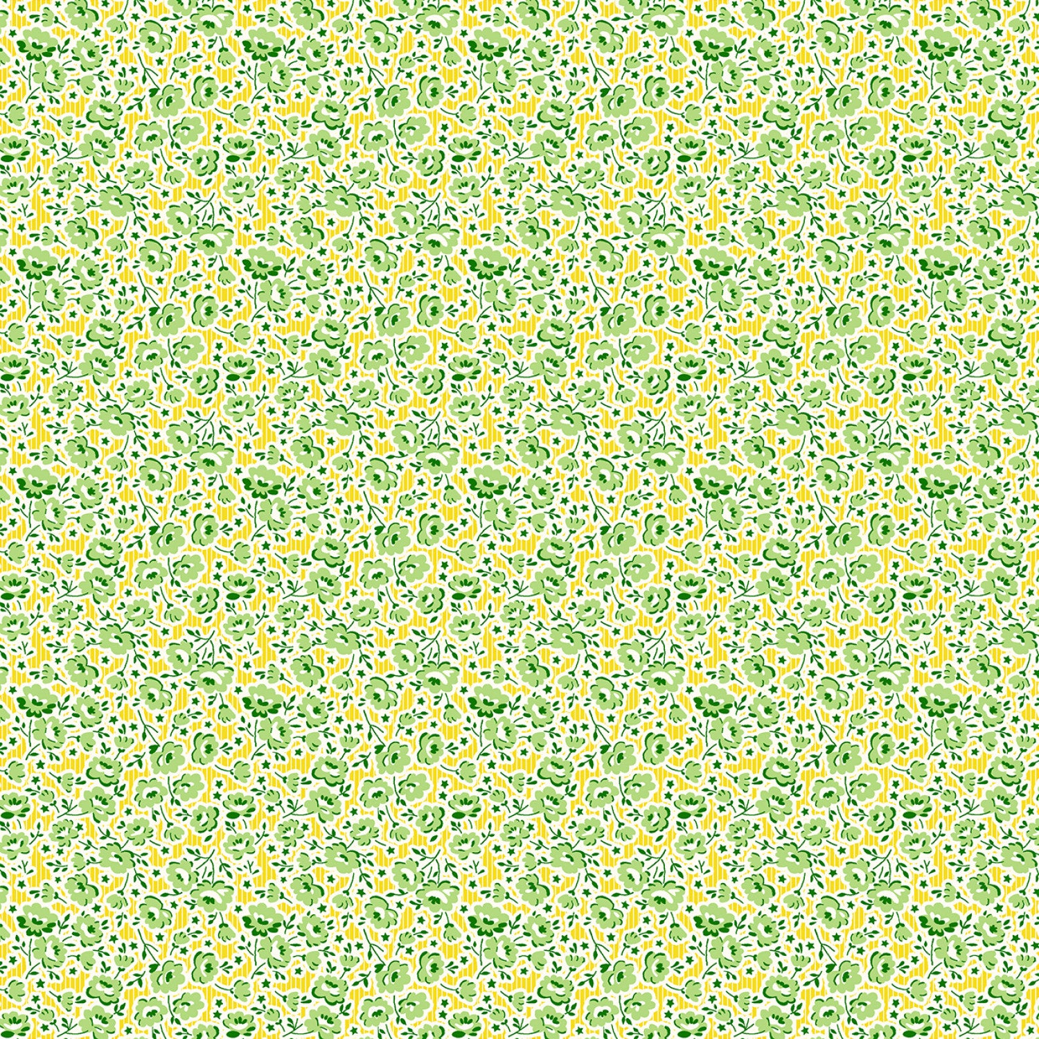 Garden Party | Yellow Festive Florals by Whistler Studios for Windham Fabrics | 53978-2