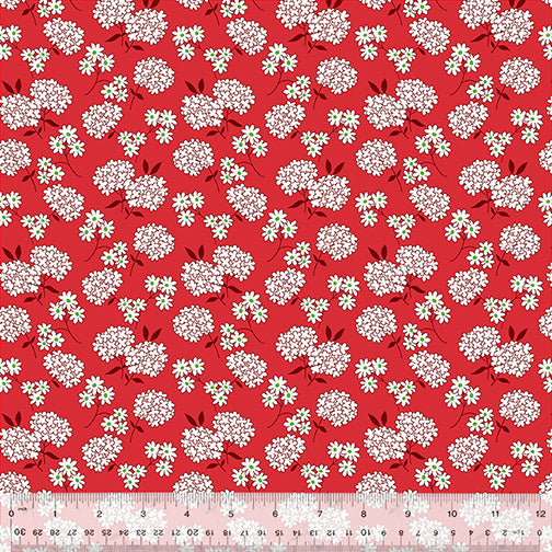 Garden Party | Red Sweetheart Bouquet by Whistler Studios for Windham Fabrics | 53981-1