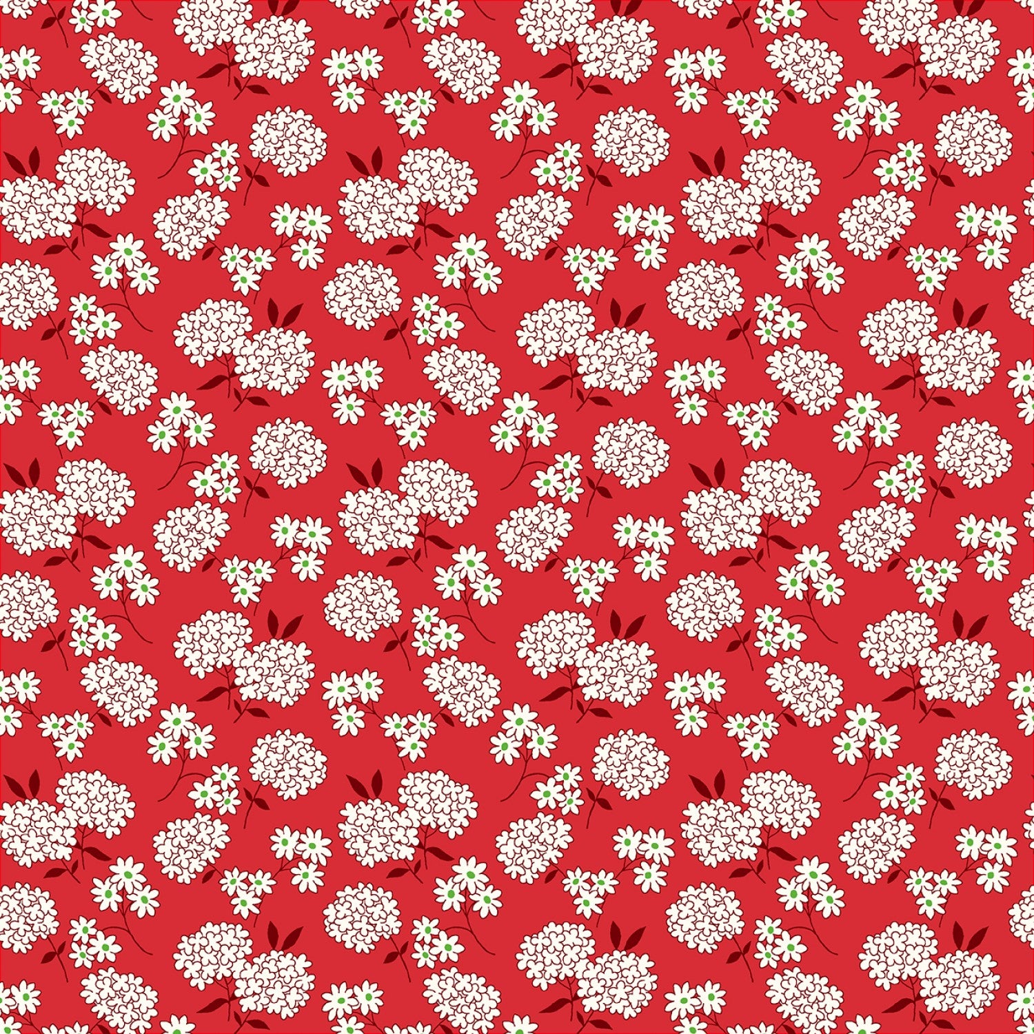 Garden Party | Red Sweetheart Bouquet by Whistler Studios for Windham Fabrics | 53981-1