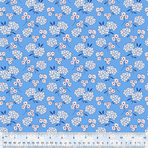 Garden Party | Blue Sweetheart Bouquet by Whistler Studios for Windham Fabrics | 53981-4