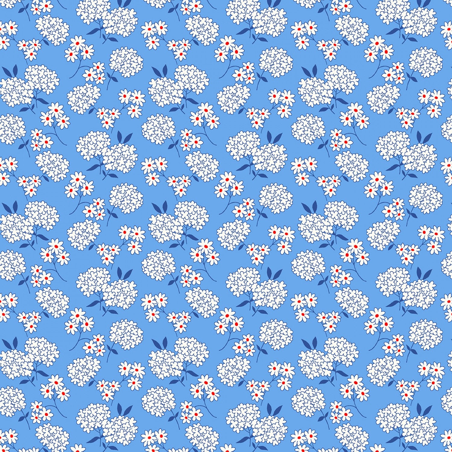 Garden Party | Blue Sweetheart Bouquet by Whistler Studios for Windham Fabrics | 53981-4