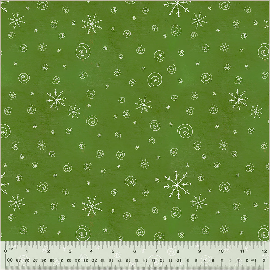 A Very Terri Christmas | Snow Flurries - Tree by Terri Degenkolb for Windham Fabrics | 54104-8