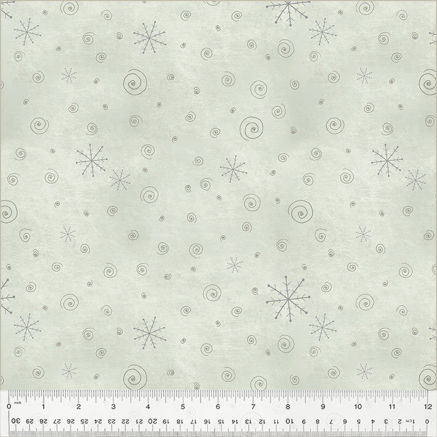 A Very Terri Christmas | Snow Flurries - Misty by Terri Degenkolb for Windham Fabrics | 54104-9