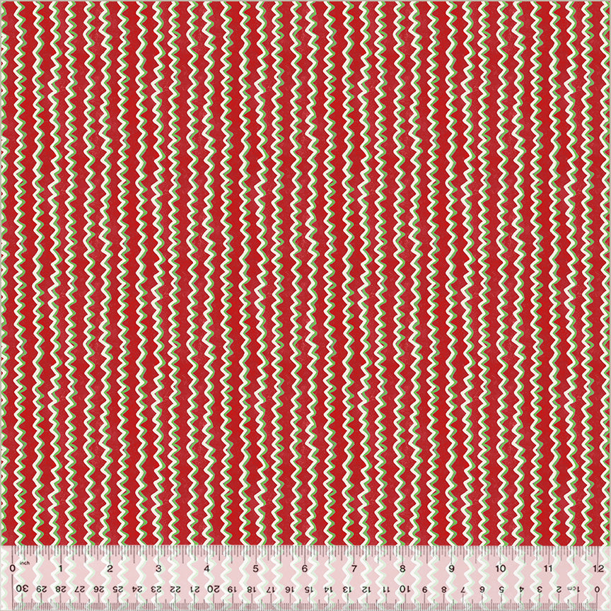 A Very Terri Christmas | Chevron Stripe - Red by Terri Degenkolb for Windham Fabrics | 54109-7