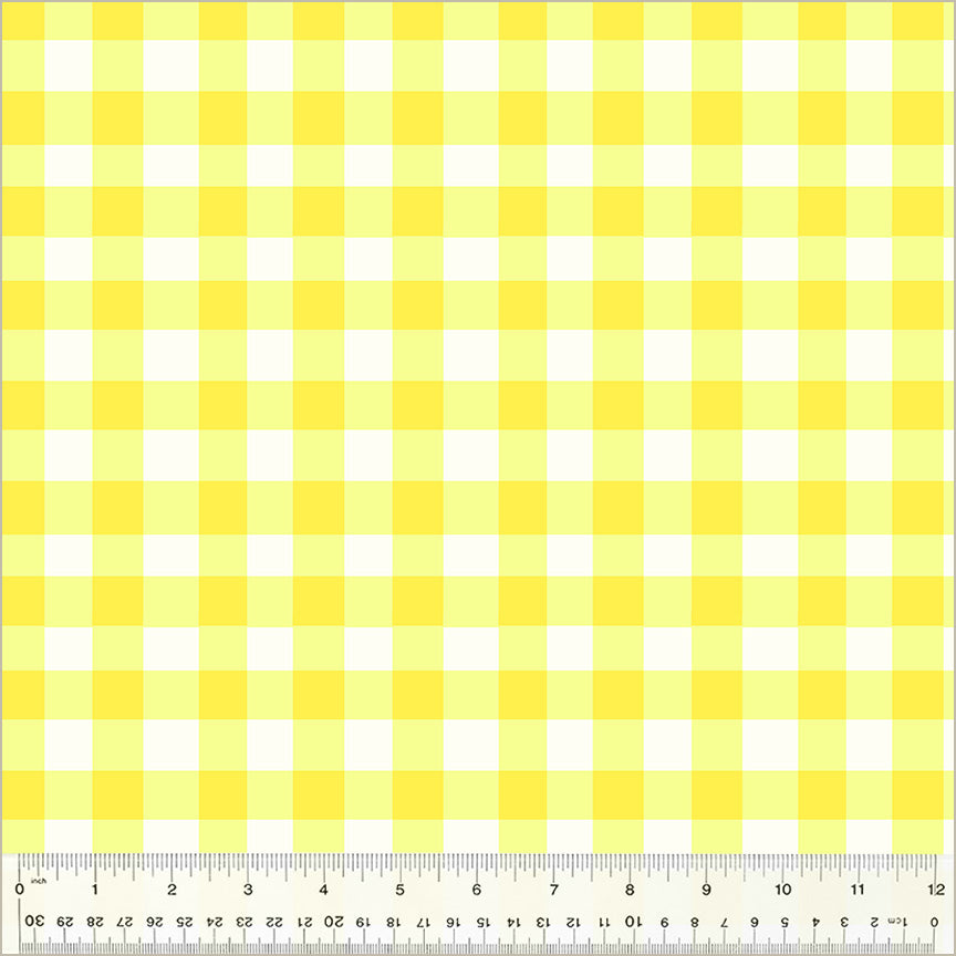 Heather Ross by Hand | Essential Gingham - Lemon by Heather Ross for Windham | 54258D-13