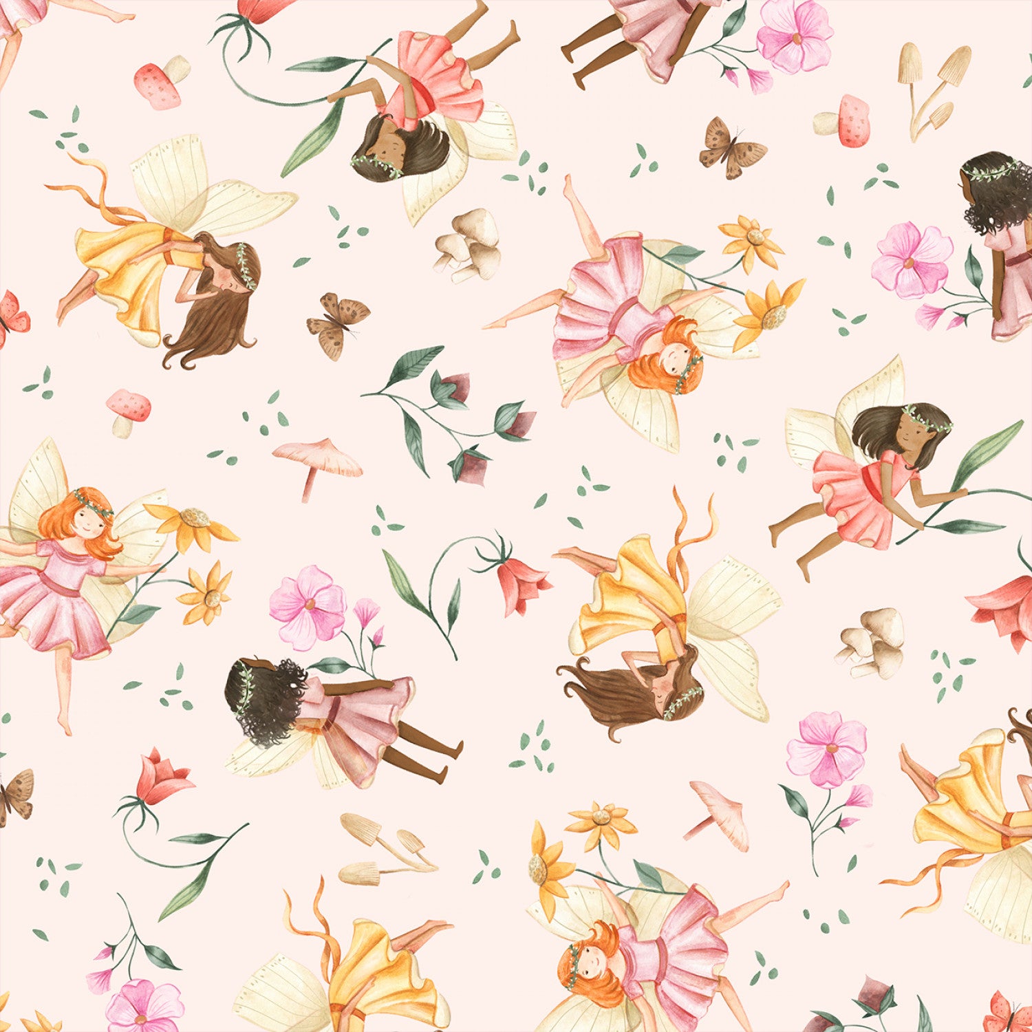 Petal Pixies | Fairyland - Pale Pink by Whistler Studios for Windham Fabrics | 54275-1