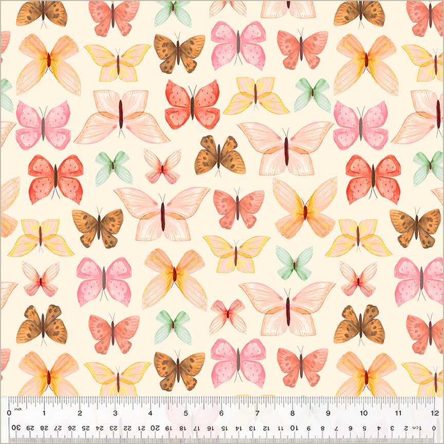 Petal Pixies | Spread Your Wings - Ivory by Whistler Studios for Windham Fabrics | 54276-3