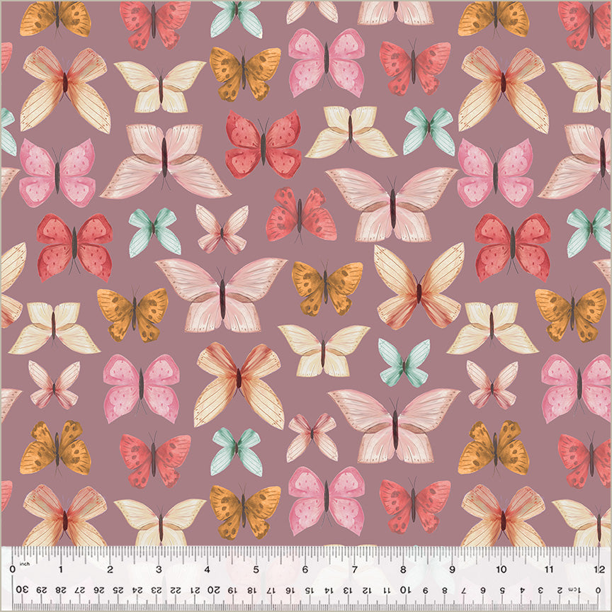 Petal Pixies | Spread Your Wings - Purple by Whistler Studios for Windham Fabrics | 54276-4