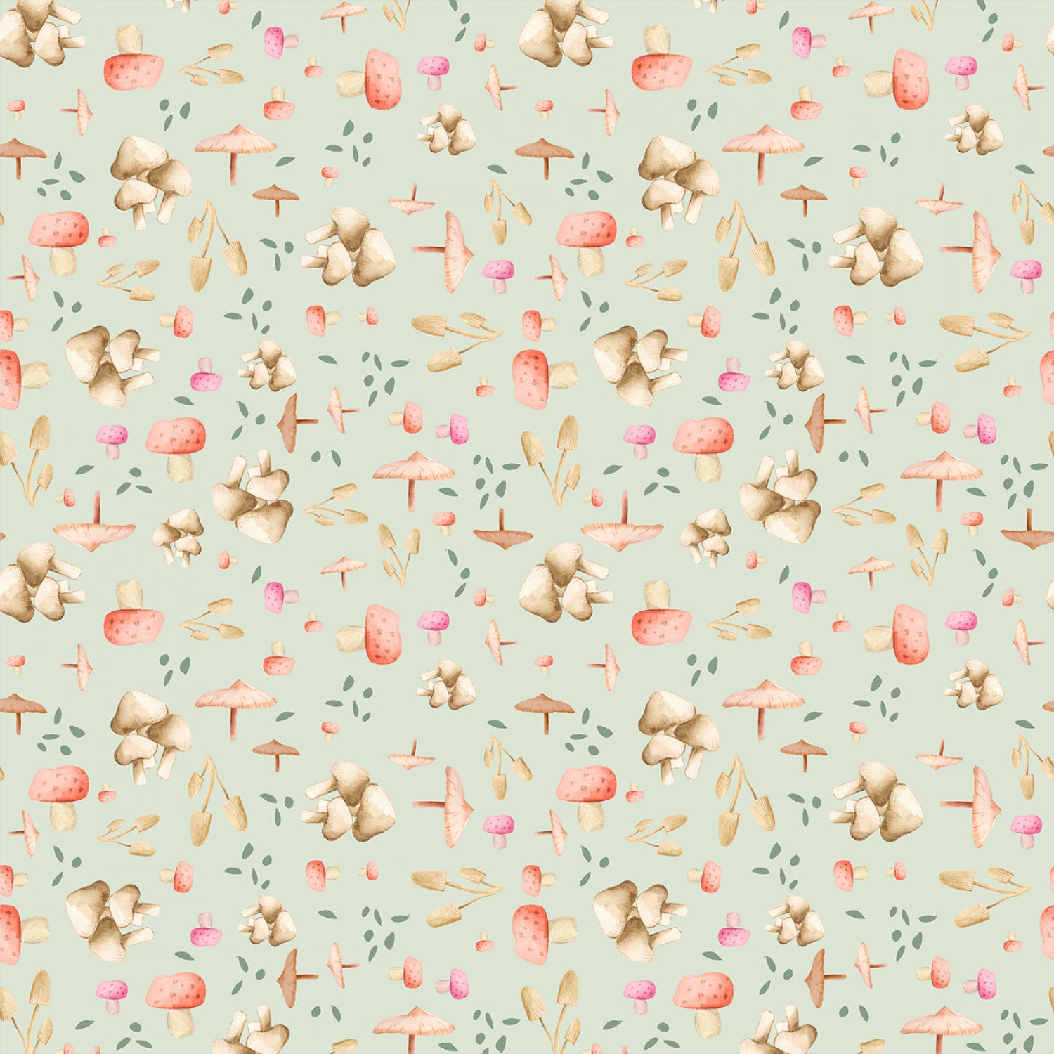 Petal Pixies | Mushroom Garden - Mist by Whistler Studios for Windham Fabrics | 54278-7