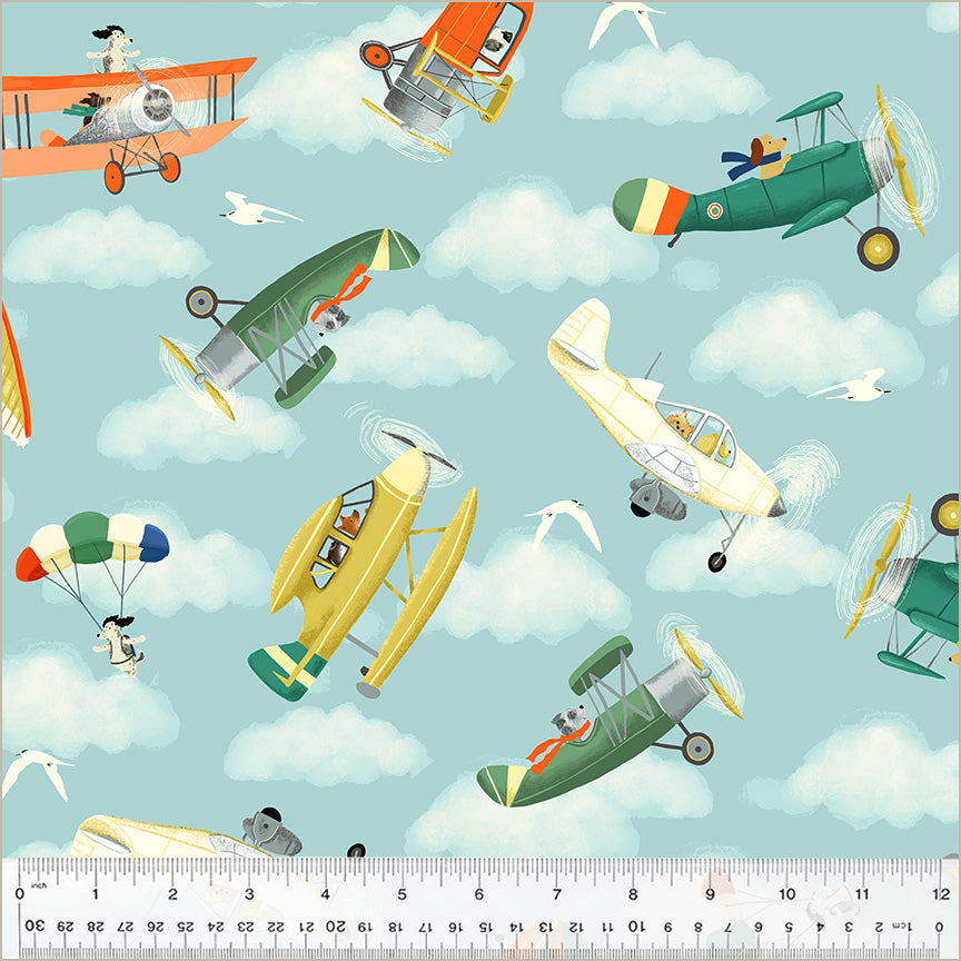 Up Up and Awoof | Sky Flying Buddies by Whistler Studios for Windham Fabrics | 54307-1