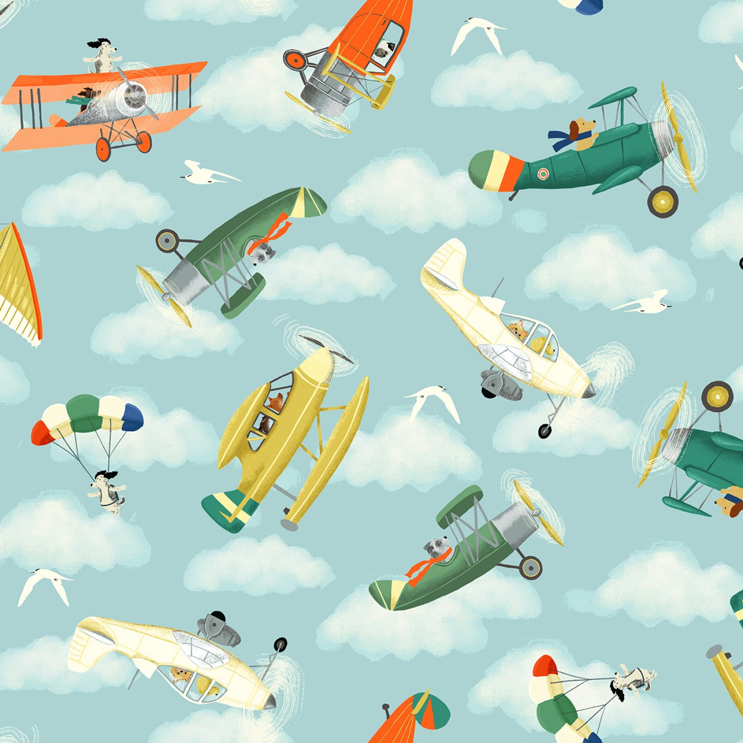 Up Up and Awoof | Sky Flying Buddies by Whistler Studios for Windham Fabrics | 54307-1