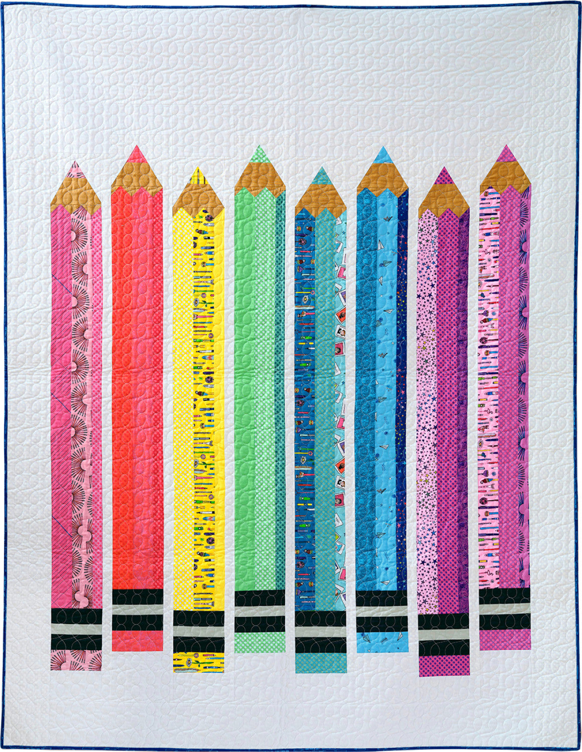 Pen Pals | Multi Pencil Club President Quilt Kit by Windham Fabrics | 56" x 72"