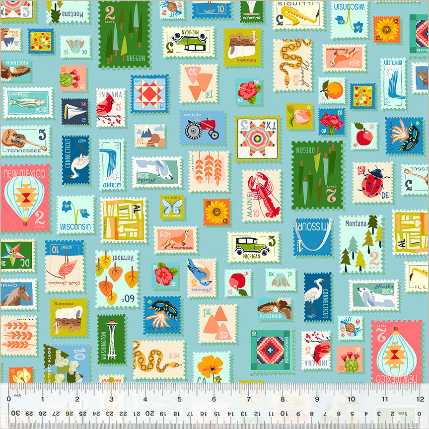 Cross Country | Stamp Collection Sky by Tamara Kate for Windham | 54509D-5