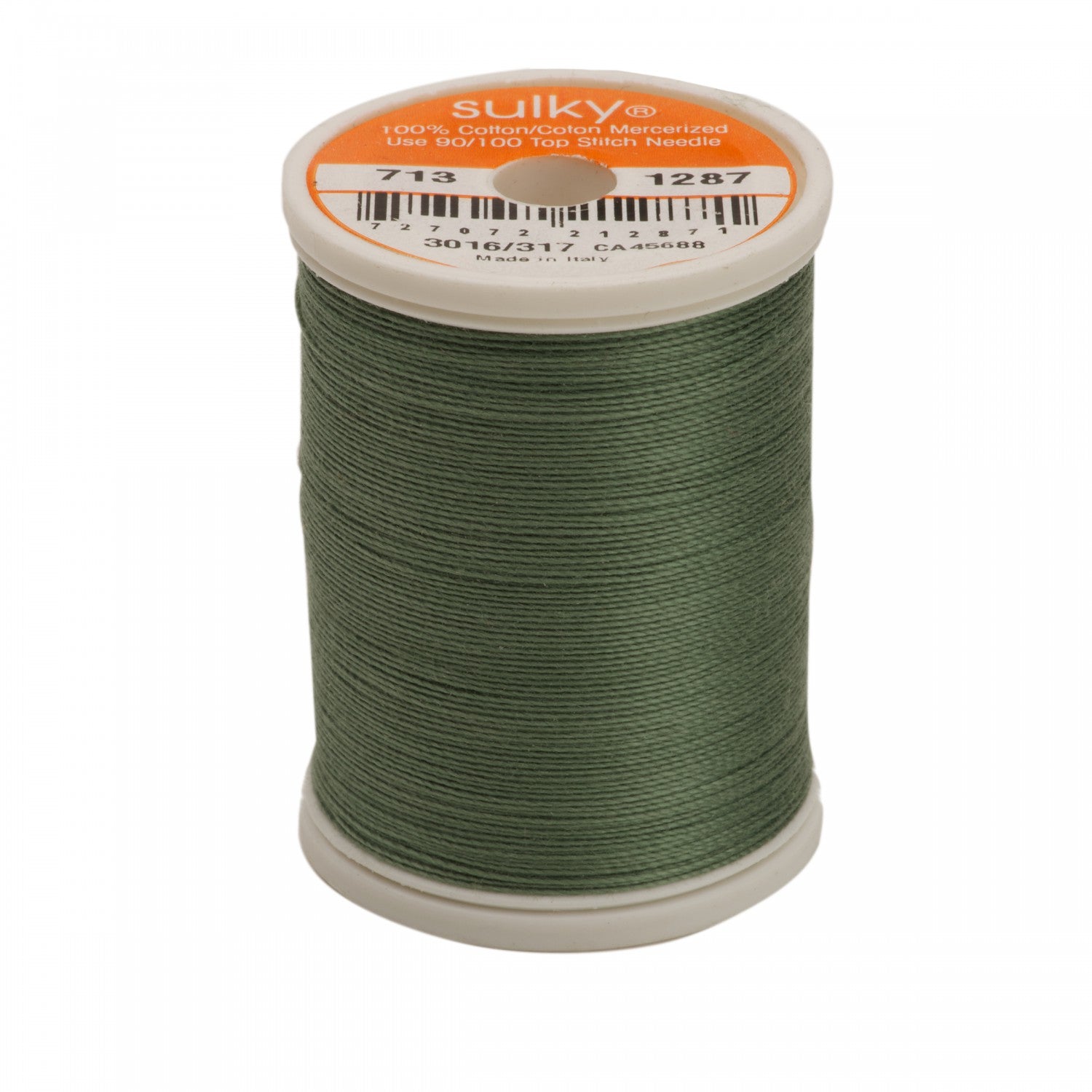 Sulky 12wt Cotton Thread | French Green (#1287) | 330 yd