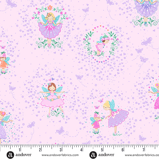 Fairy Dust | Pink Friends by Makower UK for Andover Fabrics | MU-054-P