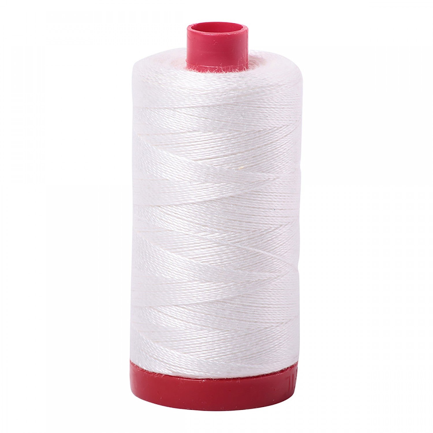 Aurifil 12wt Mako Cotton Thread | Natural White (#2021) | 356 yds