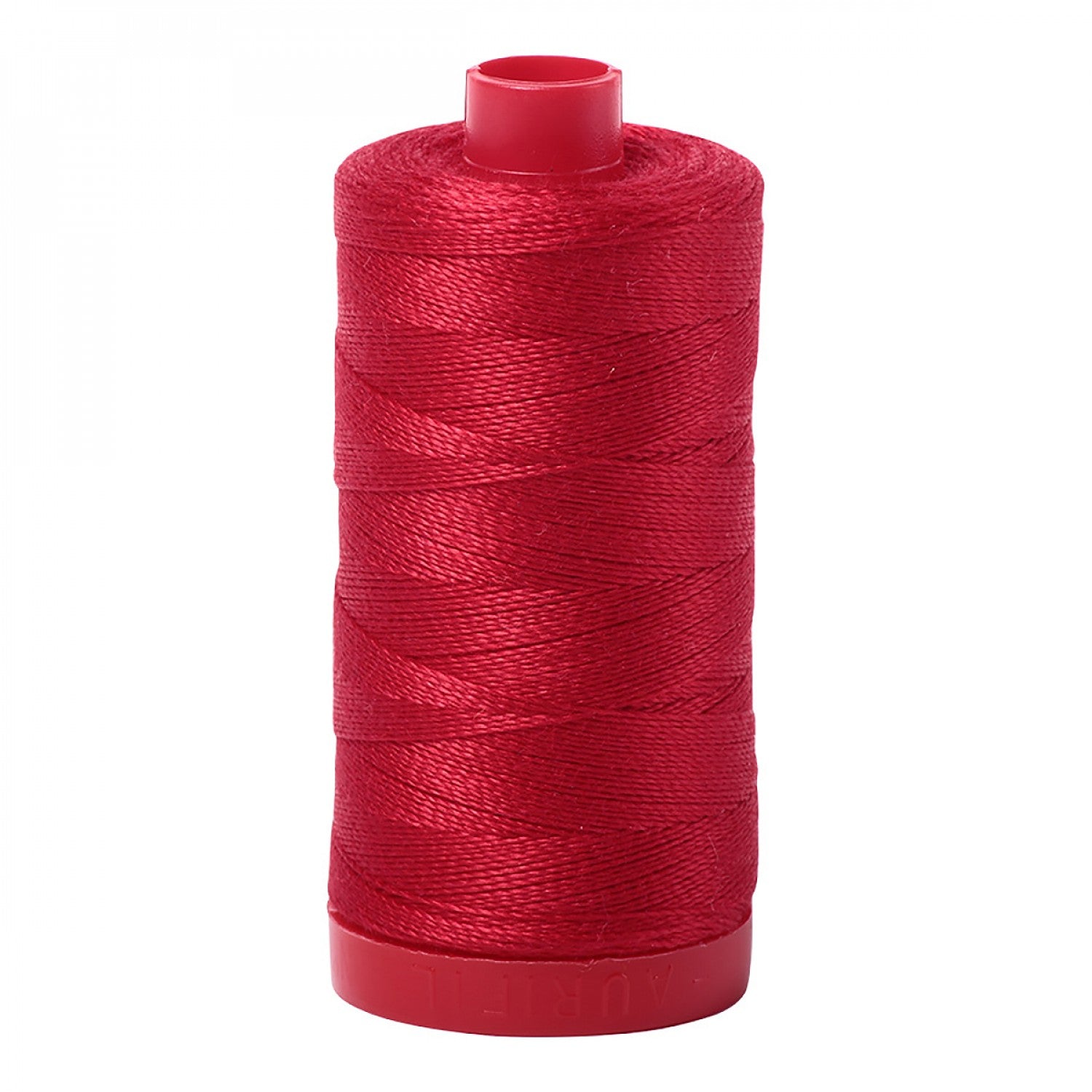 Aurifil 12wt Mako Cotton Thread | Red (#2250) | 356 yds