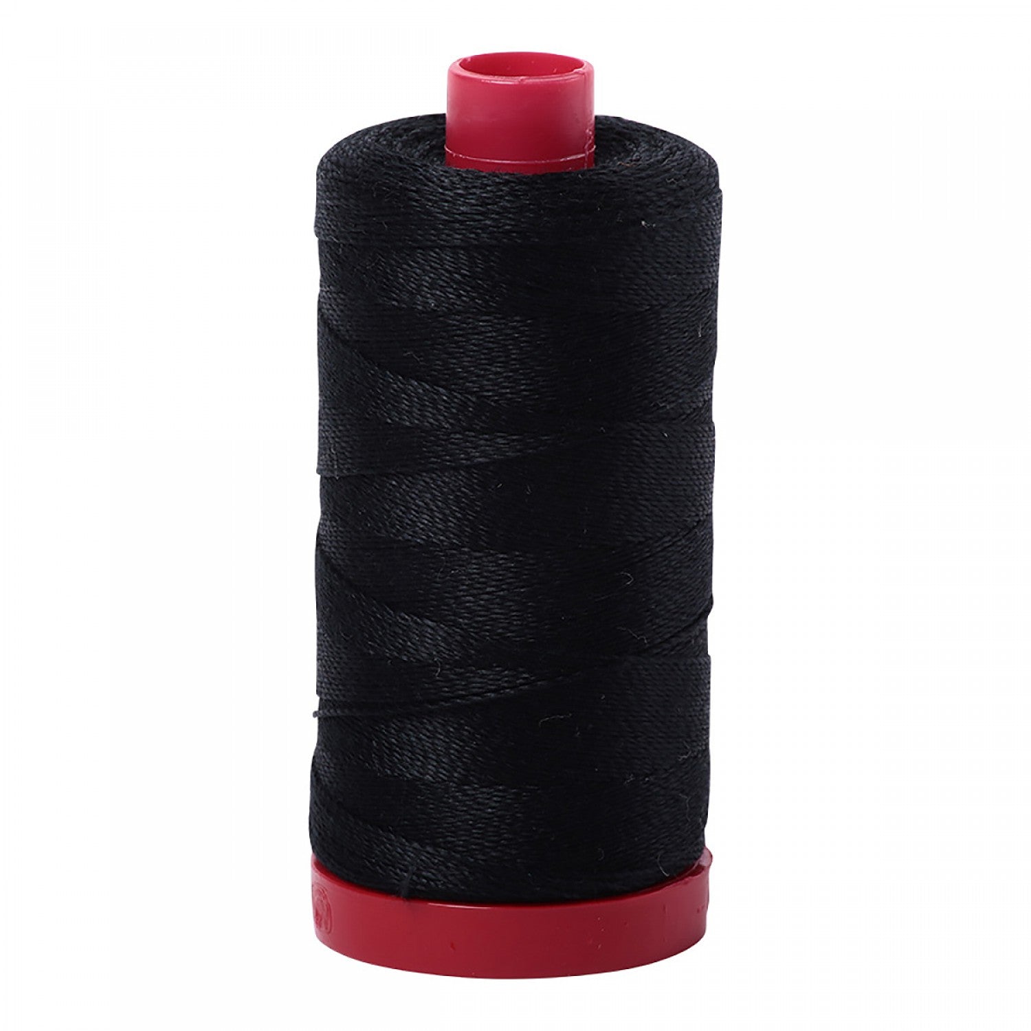 Aurifil 12wt Mako Cotton Thread | Black (#2692) | 356 yds