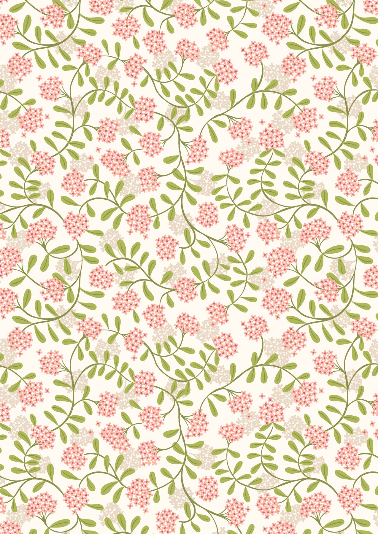 Clearbury Down | Wild Thyme on Cream by Lewis & Irene | A816.1