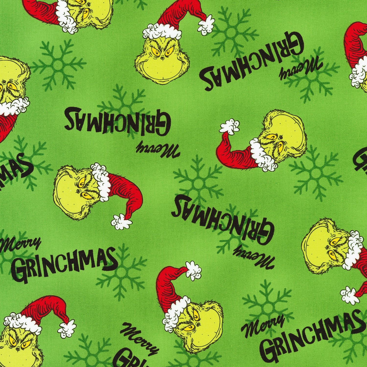 How the Grinch Stole X-Mas | 10" Square Pack by Dr. Seuss for Robert Kaufman | 42pc