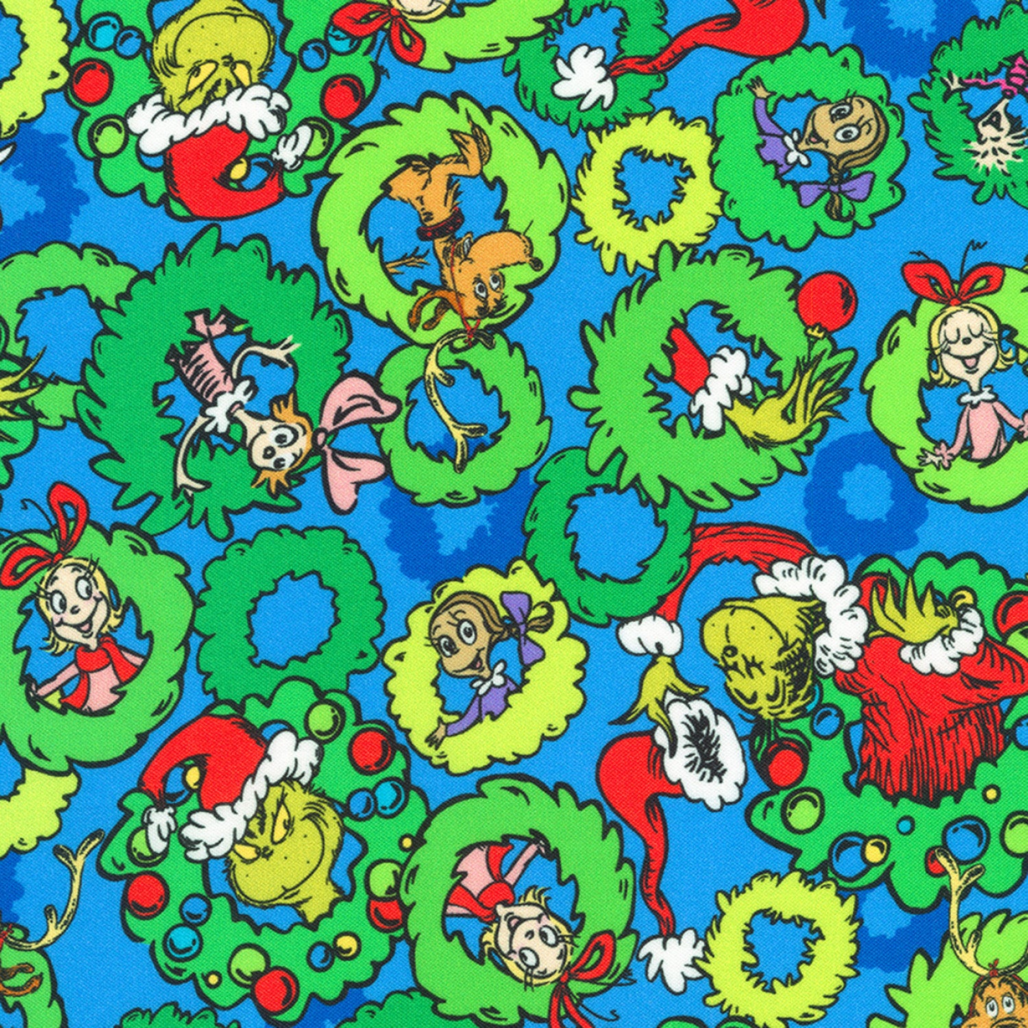 How the Grinch Stole X-Mas | 10" Square Pack by Dr. Seuss for Robert Kaufman | 42pc