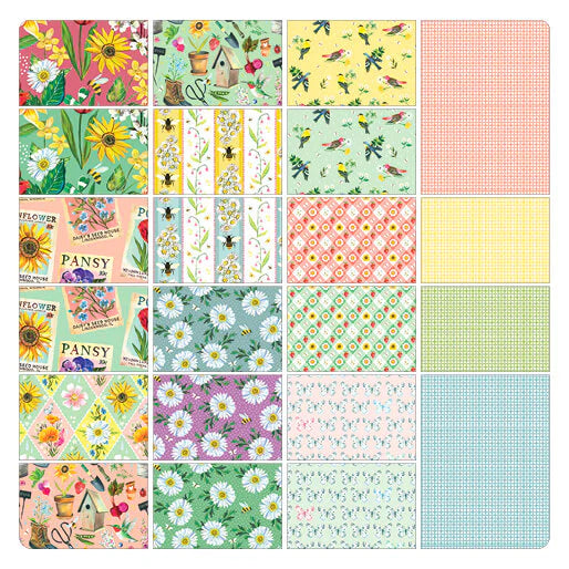 A Wildflower Heart | Fat Quarter Bundle by Katie Daisy for Benartex | 22 pcs