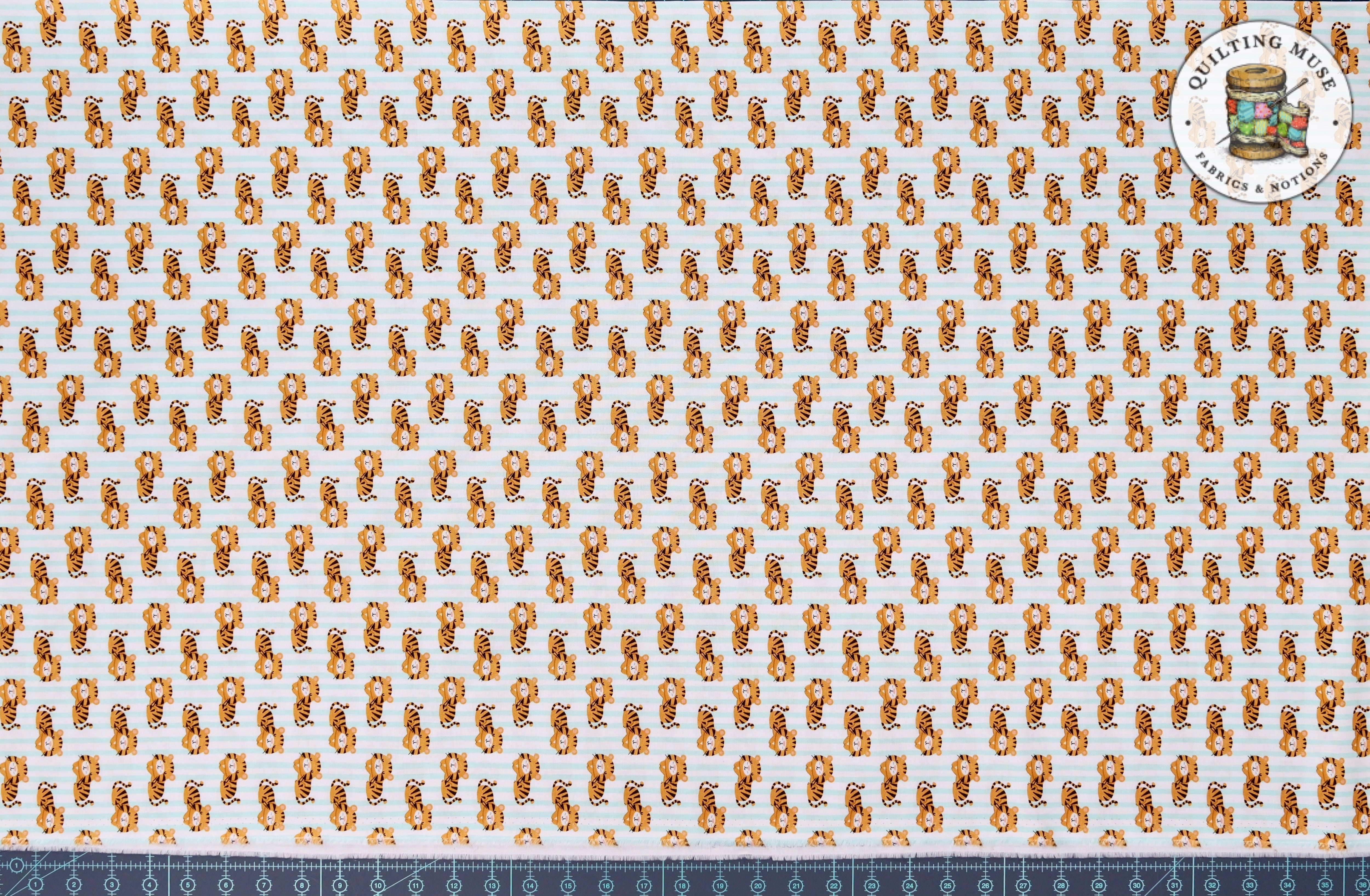 Jungle Explorers | Tender Tigers Blue by Michael Miller Fabrics