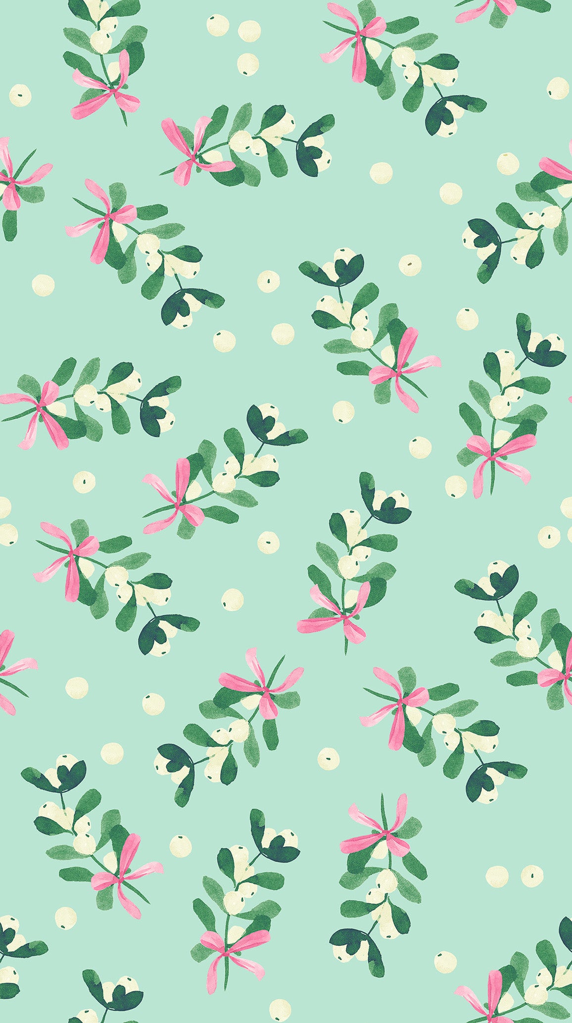 Fa La La | Mistletoe Mint by Bluebellgray for Lewis & Irene | BG026