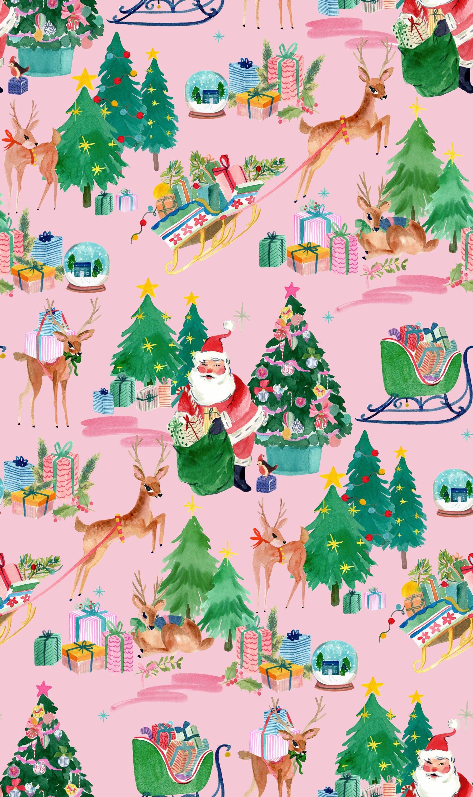 Fa La La | Deer Santa Candy by Bluebellgray for Lewis & Irene | BG030