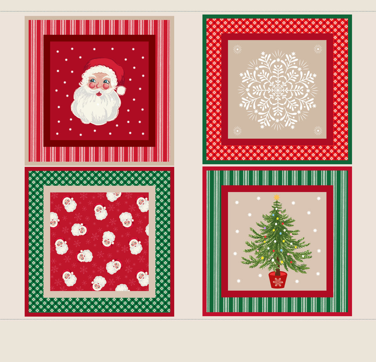 Oh Christmas Tree! | 1-Yard Pillow Panel by Lewis & Irene