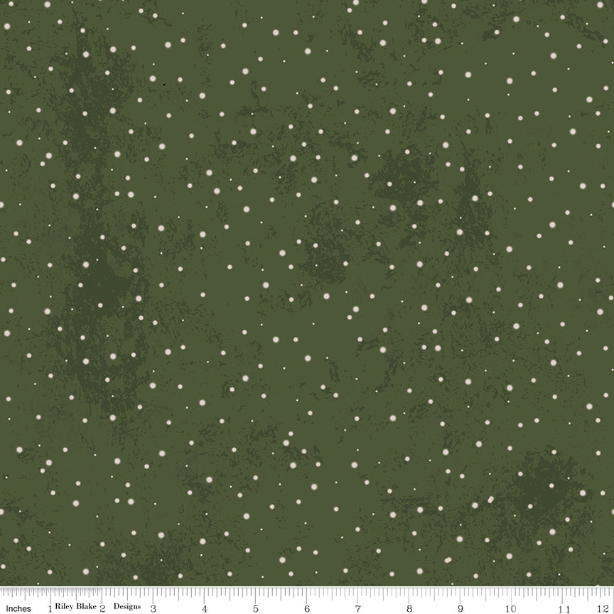 Kringle | Polk Dots Green by Teresa Kogut for Riley Blake