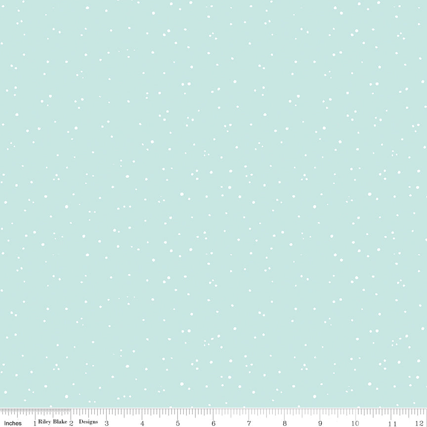 White as Snow | A Light Snow Blue by J. Wecker Frisch for Riley Blake | C13558-BLUE