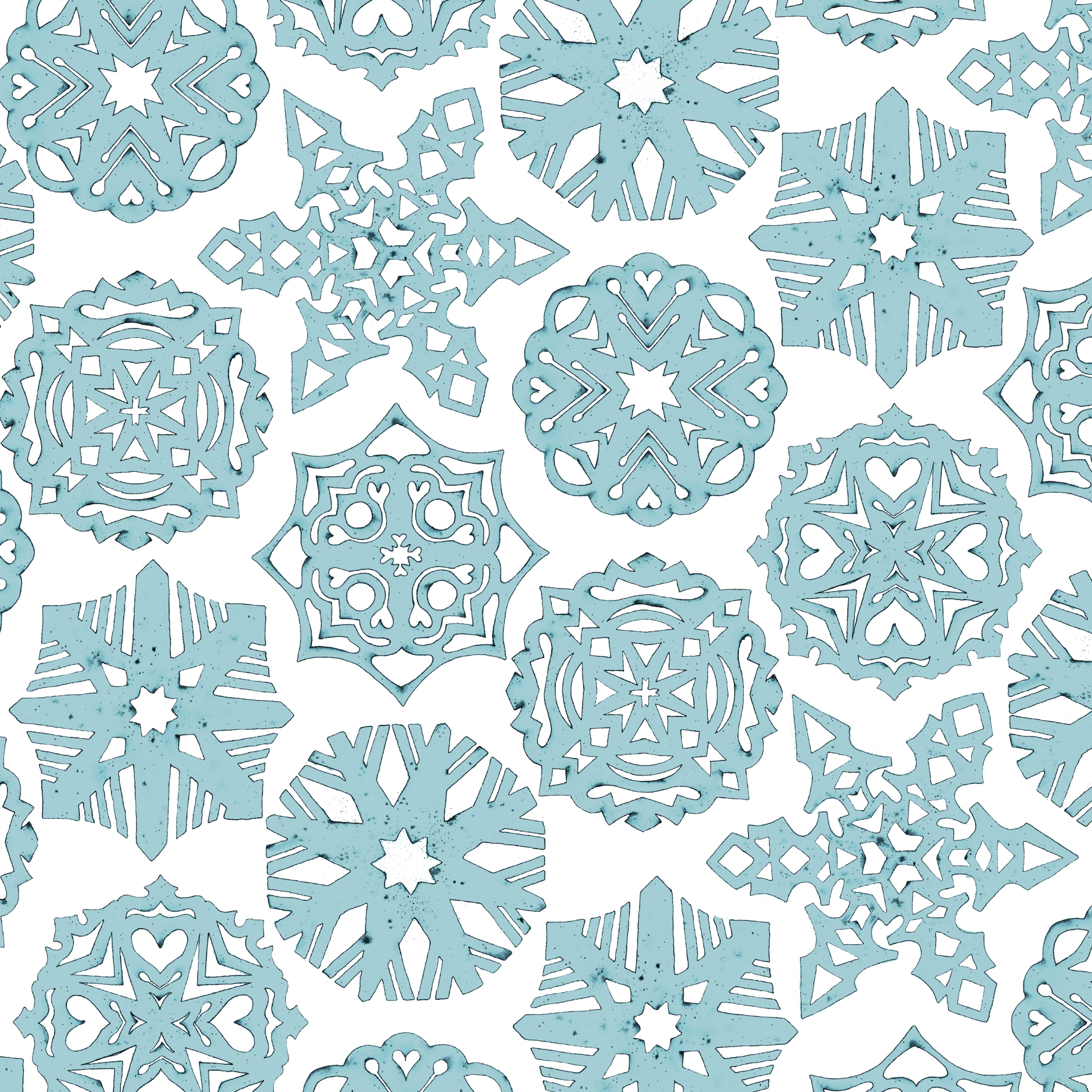 White as Snow | Snowflakes Blue by J. Wecker Frisch for Riley Blake | C12564-BLUE