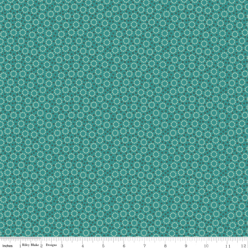 Home Town | Miller Teal by Lori Holt for Riley Blake | C13593-TEAL