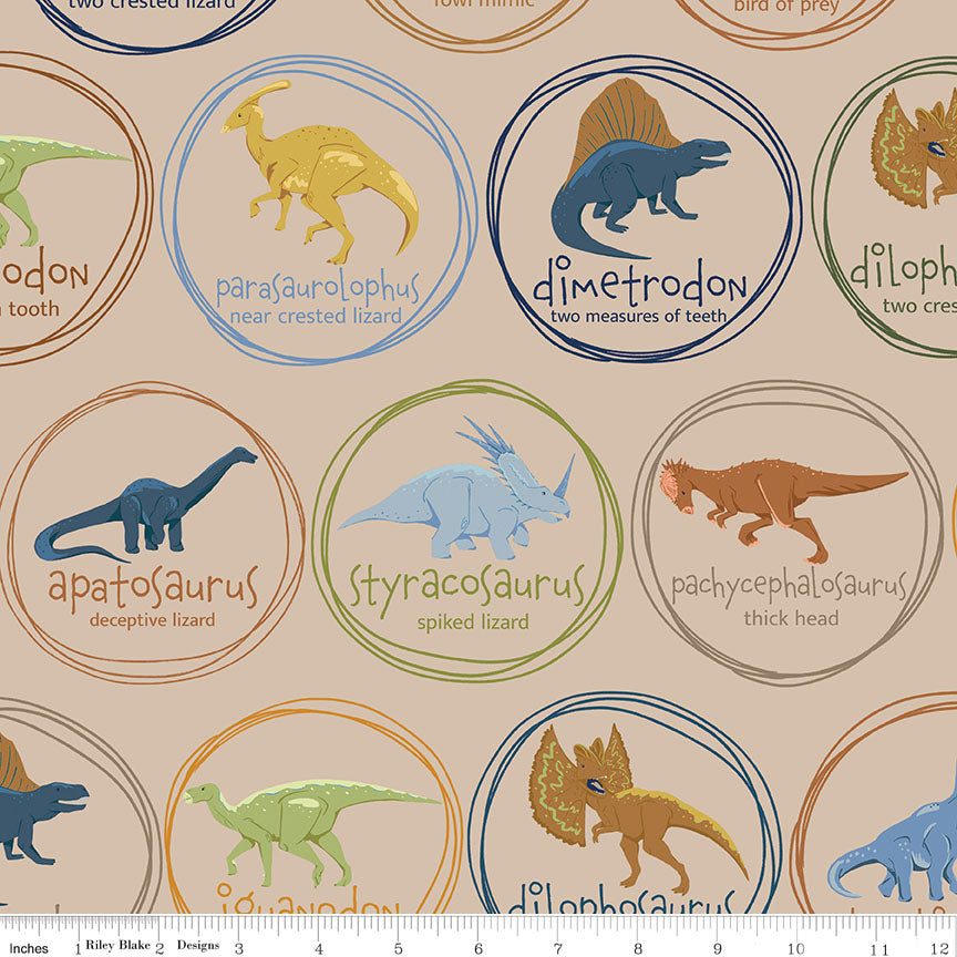 Cretaceous | Main Natural by Amanda Niederhauser for Riley Blake | C14100-NATURAL