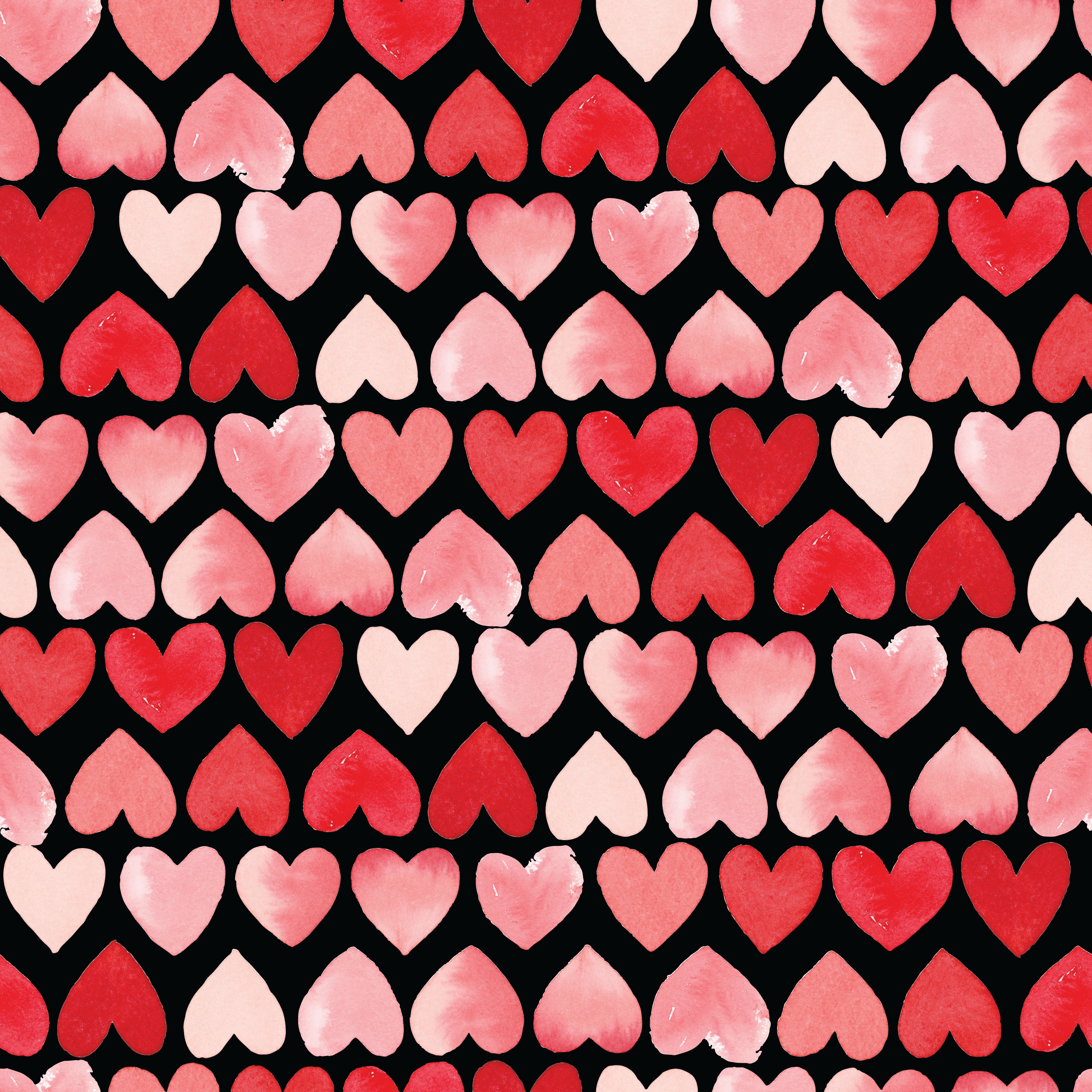 My Valentine | Hearts Black by Echo Park Paper Co. for Riley Blake | C14151-BLACK