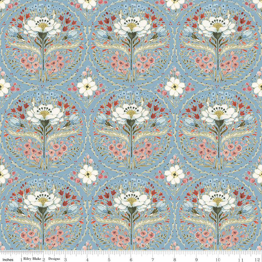 Countryside | Medallion Blue by Lisa Audit for Riley Blake | C14531-BLUE