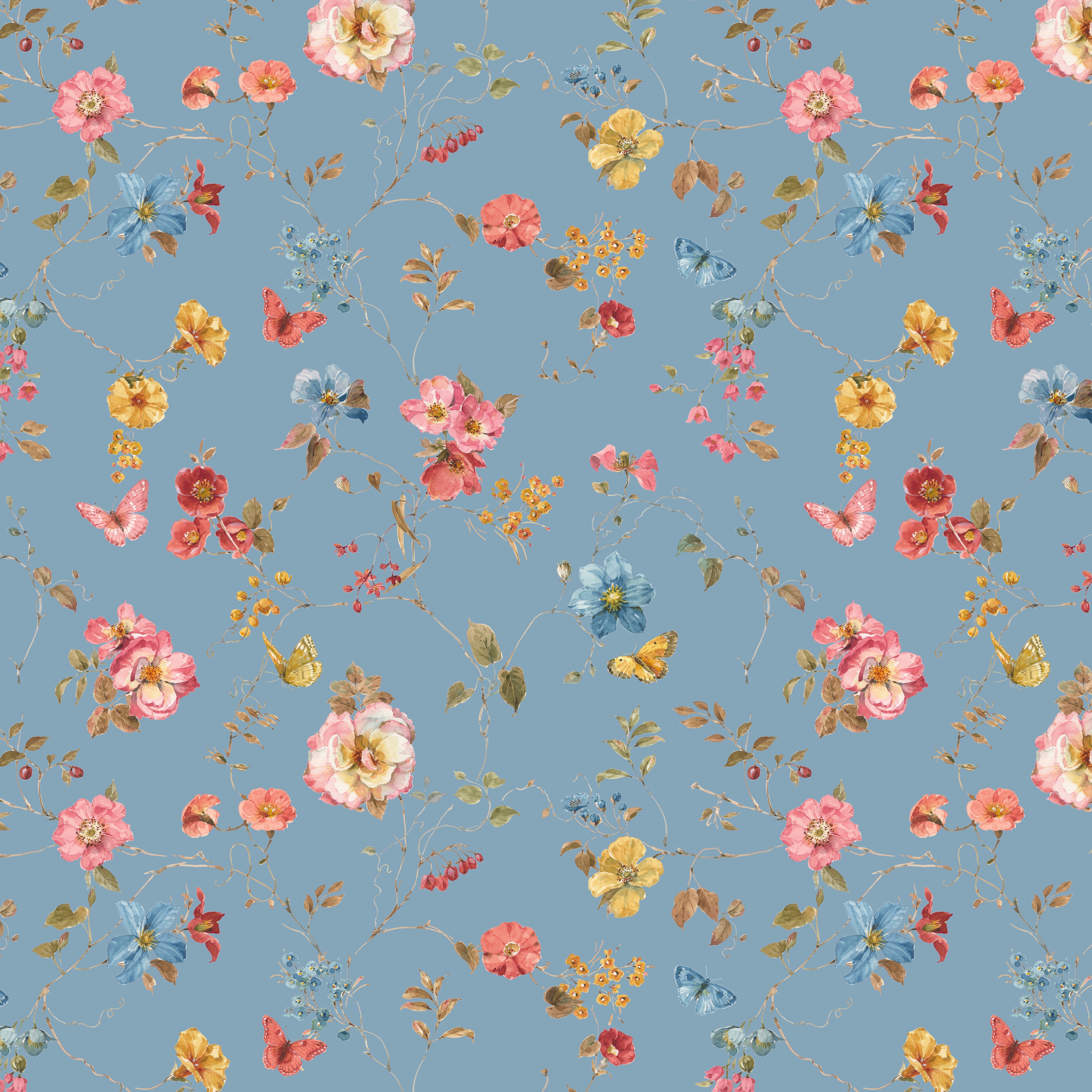 Countryside | Floral Blue by Lisa Audit for Riley Blake | C14533-BLUE