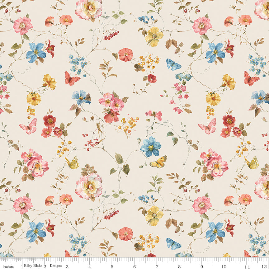 Countryside | Floral Sand by Lisa Audit for Riley Blake | C14533-SAND