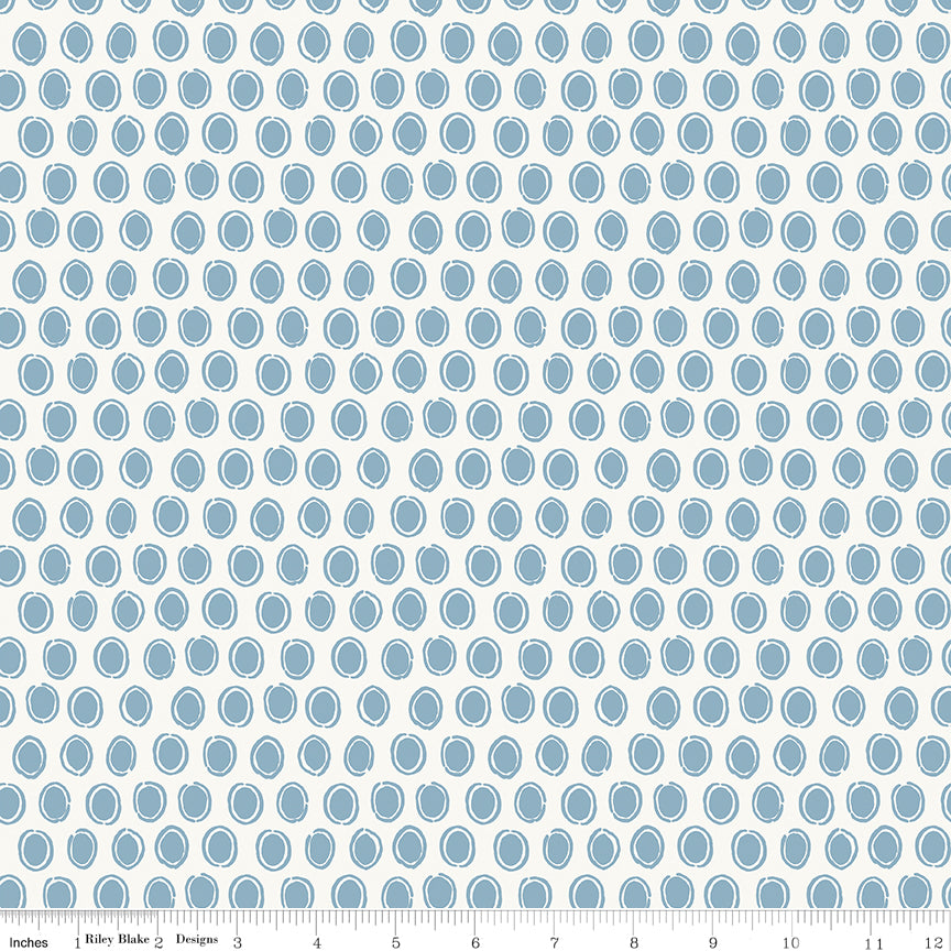 Countryside | Dot Blue by Lisa Audit for Riley Blake | C14536-BLUE