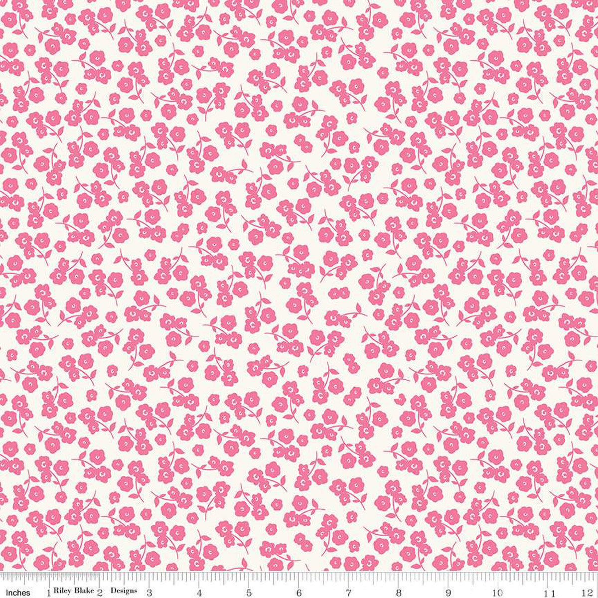 Picnic Florals - Ditsy Pink by My Mind's Eye for Riley Blake