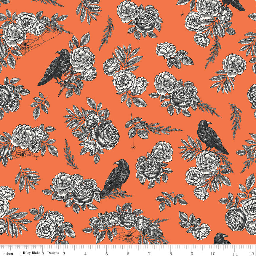 Sophisticated Halloween | Main Orange by My Mind's Eye for Riley Blake | C14620-ORANGE