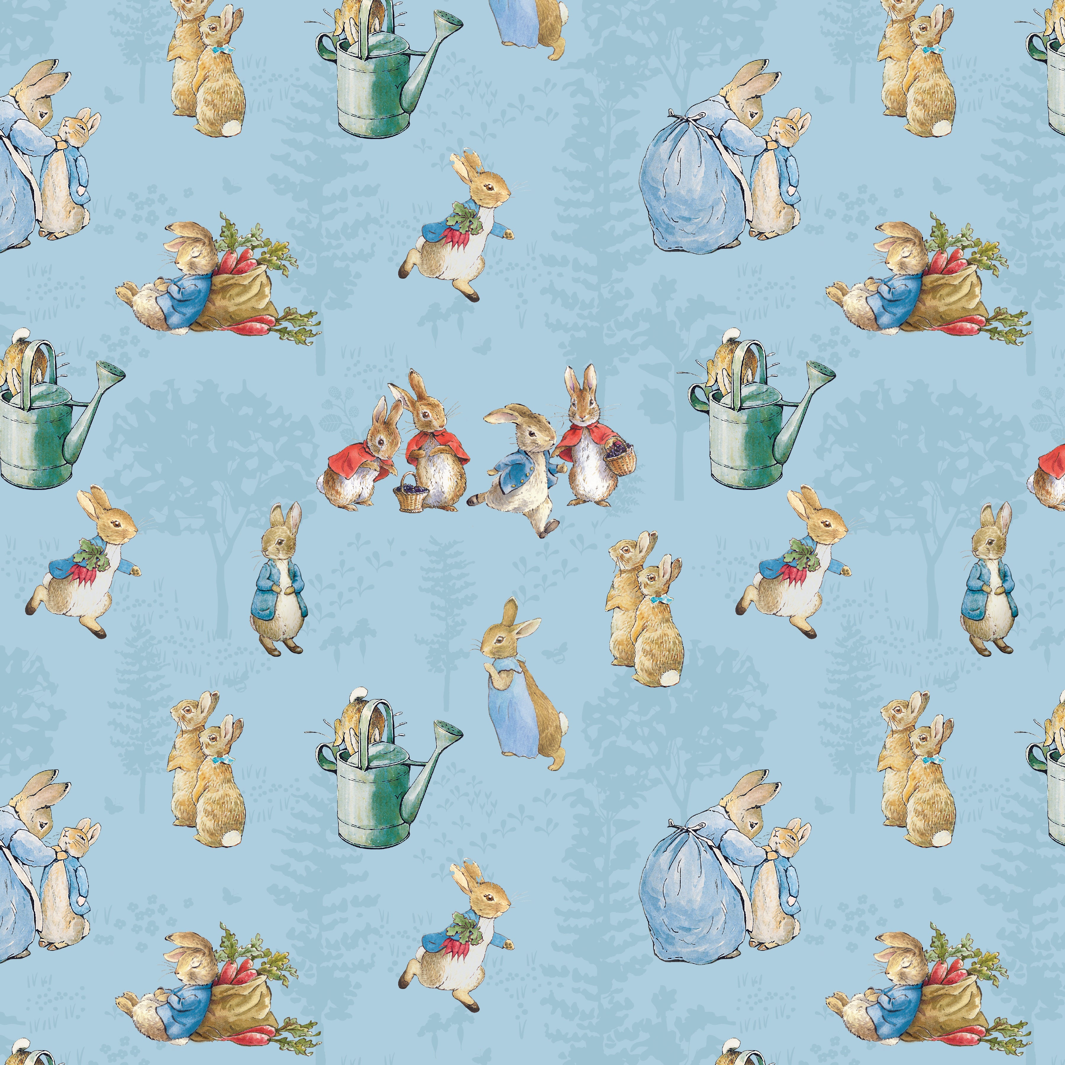 The Tale of Peter Rabbit | Main Blue by Beatrix Potter for Riley Blake | C14700-BLUE