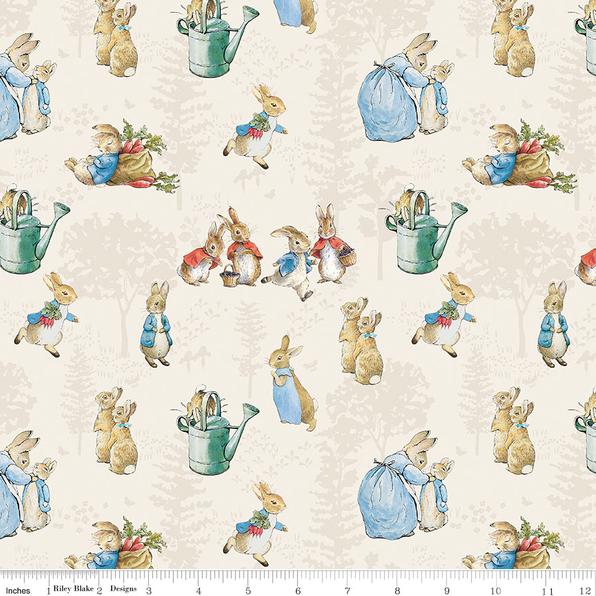 The Tale of Peter Rabbit | Main Cream by Beatrix Potter for Riley Blake | C14700-CREAM