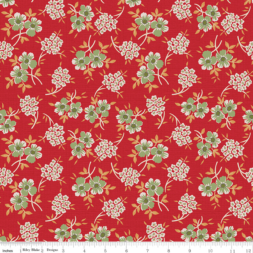 Home Town Holiday | Floral Schoolhouse by Lori Holt for Riley Blake | C14900-SCHOOL