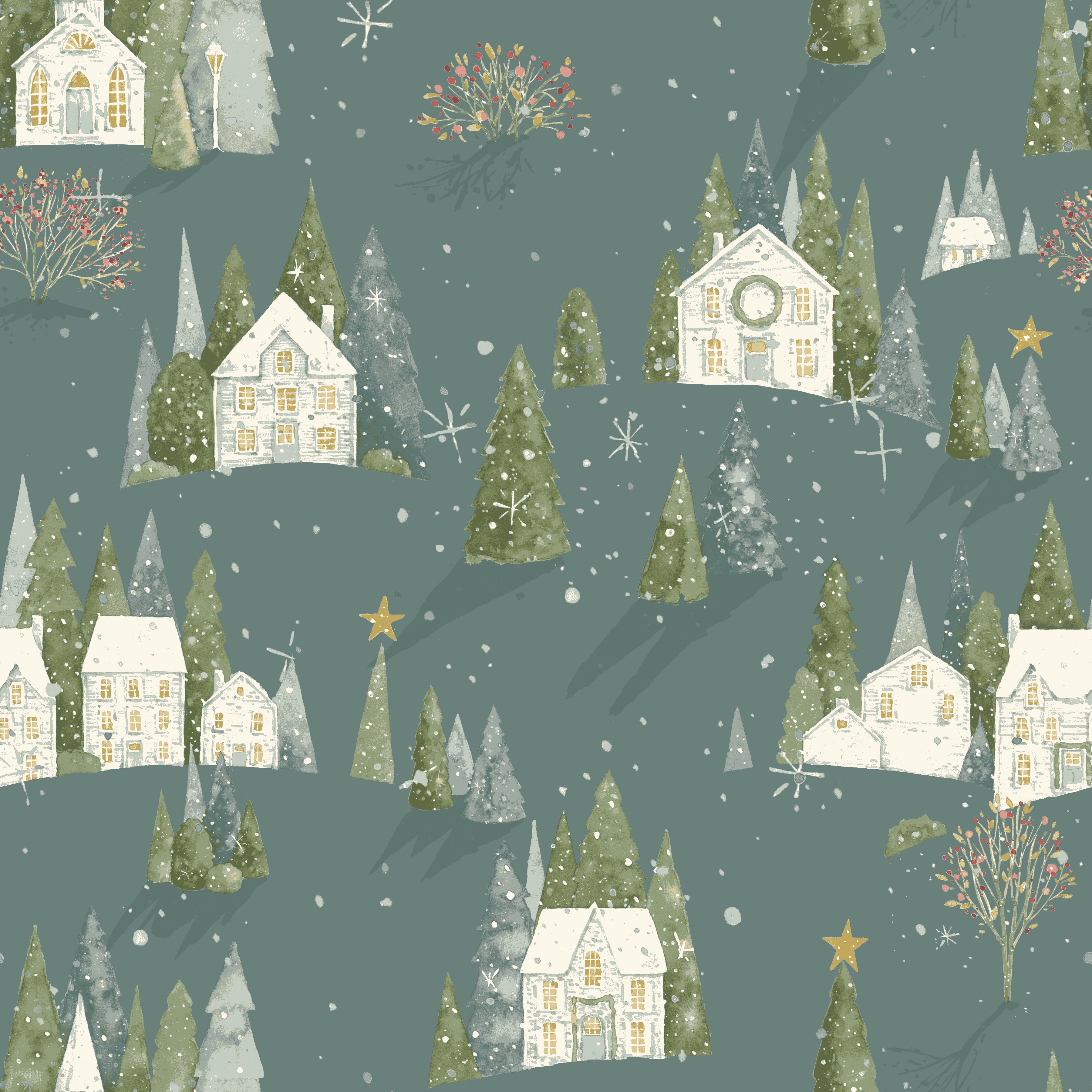 Magical Winterland | One Yard Bundle Winter by Lisa Audit for Riley Blake | 10pcs