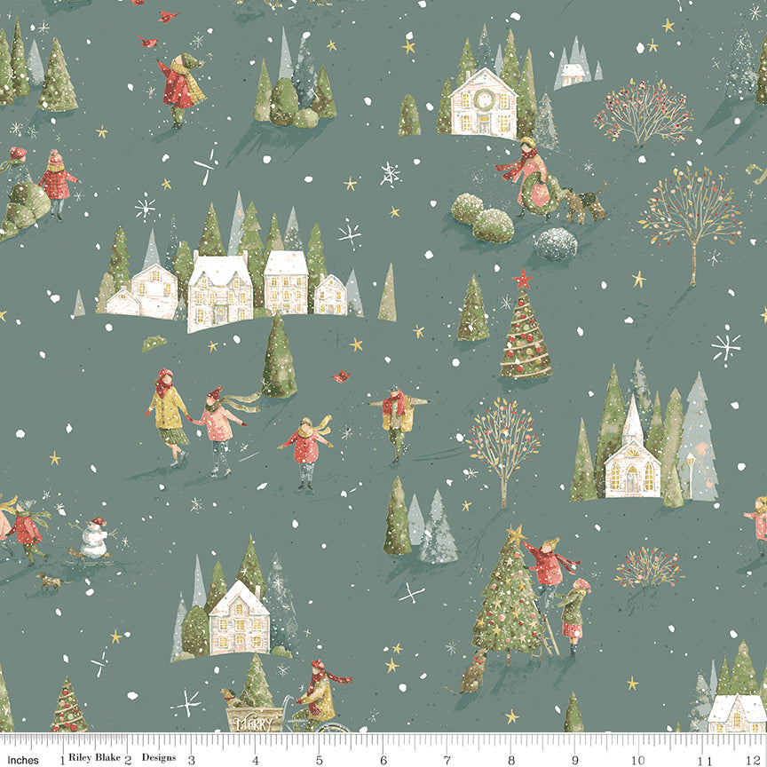 Magical Winterland | Winter Scene Winter by Lisa Audit for Riley Blake