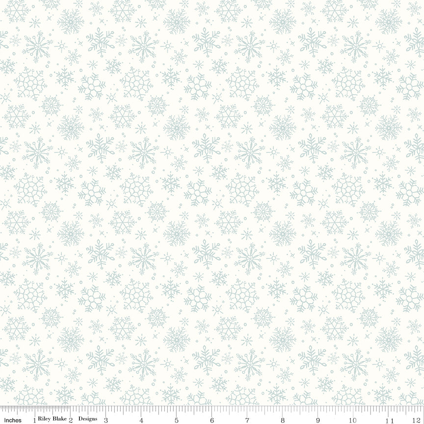 Magical Winterland | Snowflake Snow by Lisa Audit for Riley Blake